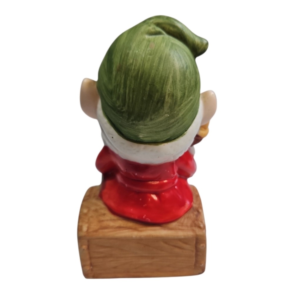 Homco Santa's Workshop Christmas Elf Figurines 5406 Vintage Set Of 2 - Picture 4 of 10